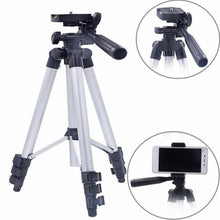 Load image into Gallery viewer, Aluminum Camera Cell Phone Tripod for iPhone 6 7 8 Stand Portable Tripod Mobile Phone Mount Adapter