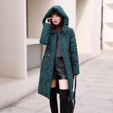 Load image into Gallery viewer, Winter Thicken Female Warm Long Parka Women Solid Color Loose Hooded Coat Jackets Outwear