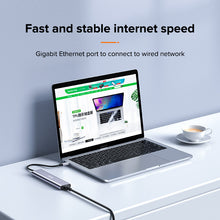 Load image into Gallery viewer, 6 in 1 Extension Hub Type-C to USB 3.0 / HDMI / PD / RJ45 Network Card USB C Splitter Charger Adapter Data Hub For Laptop Computer Game Switch