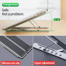 Load image into Gallery viewer, Portable Creative Aluminum Alloy Folding Six-gear Lifting Laptop Stand Tablet Stand for Laptops, Ipad and Phones