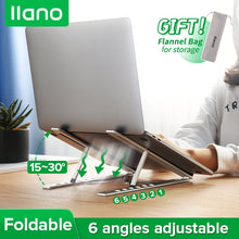 Load image into Gallery viewer, Portable Creative Aluminum Alloy Folding Six-gear Lifting Laptop Stand Tablet Stand for Laptops, Ipad and Phones