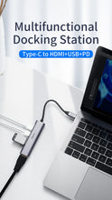 Load image into Gallery viewer, Extension Hub USB Type C to HDMI PD Power Charging Converter Type-C Docking Station Data Hub for Laptop PC Macbook