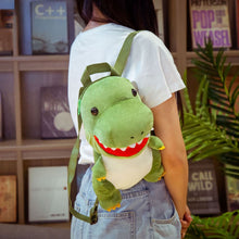 Load image into Gallery viewer, Tyrannosaurus Triceratops Dinosaur Plush Toy Backpack Infant Children Backpack Prize Claw Doll