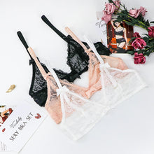 Load image into Gallery viewer, Varsbaby Women's See Through Mesh Wirefree Bra 2PCS