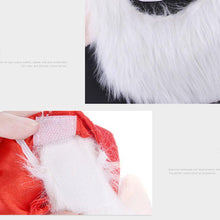 Load image into Gallery viewer, Pet Christmas Hat with Beard Halloween Dog Cat Funny Cosplay Costume Xmas Cap