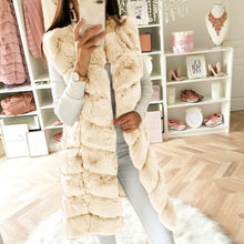 Load image into Gallery viewer, Womens Faux Fur Gilet Vest Sleeveless Waistcoat Body Warmer Jacket Coat Outwear