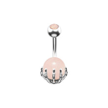 Load image into Gallery viewer, New Paw Semi Precious Stone Belly Bar Navel Ring Body Piercing Non Dangle