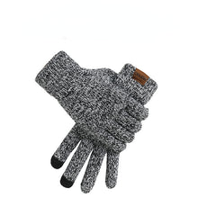 Load image into Gallery viewer, Autumn and Winter New Knitted Hat Suit Men's and Women's Winter Solid Color Scarf Hat Three-Piece Set
