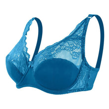 Load image into Gallery viewer, Summer Thin Breathable Sexy Large Size Bra Adjustable with Steel Ring Comfortable Lace Underwear