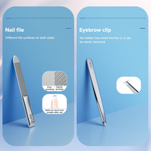 Load image into Gallery viewer, LLANO 8 in 1 Manicure Set Pedicure Kit Nail Clipper Stainless Steel Professional Nail Cutter Tools with Travel Case Sets