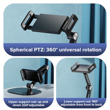 Load image into Gallery viewer, Ipad Stand Tablet Stand iPad Holder 360° Adjustable (Aluminium Alloy) LIVE Tablet Holder For 6-12.9 inch