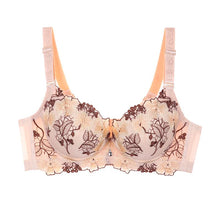 Load image into Gallery viewer, Classic Chinoiserie Embroidery Bra Large Size Push Up Bra Thickened Chest Pad Underwear BC Cup
