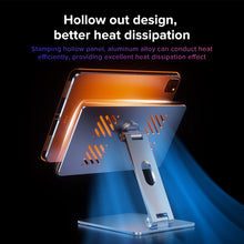 Load image into Gallery viewer, IPad Tablets Magnetic Aluminium Stand Desktop Stand 360 Degrees Rotate and Adjustable Angle fo Tablets/Pads