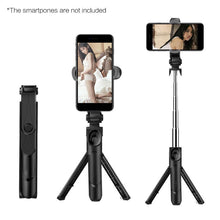 Load image into Gallery viewer, Smartphone Selfie Stick Tripod Stand with Phone Holder Remote Shutter for Selfie Live Streaming Vid