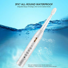 Load image into Gallery viewer, Adult Sonic Electric Toothbrush Waterproof 5 Modes +4 Brush Heads