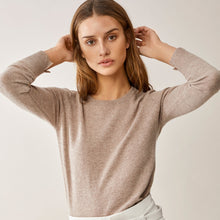Load image into Gallery viewer, Woman winter 100% Cashmere sweaters and auntmun knitted Pullovers High Quality Warm Female O-neck Black cheap top