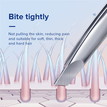 Load image into Gallery viewer, Llano 2Pcs Eyebrow Tweezer Hairs Puller Stainless Steel Eye Brow Clips Eyelash Removal Makeup Tools Sliver&black