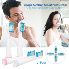 Load image into Gallery viewer, 4 Pcs Seago Replaceable Sonic Electric Toothbrush Heads