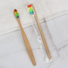 Load image into Gallery viewer, 1Pcs Bamboo Toothbrush With Charcoal Bristles Natural Dental Care For Home Family Travel