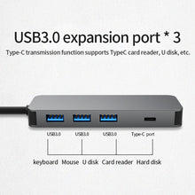 Load image into Gallery viewer, 6 in 1 Extension Hub USB Type C to HDMI / USB 3.0 / Type C / PD Power Charging Converter Type-C Docking Station Data Hub