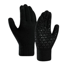 Load image into Gallery viewer, Knitted Gloves New Double-Layer Fleece-Lined Thickened Touch Screen Warm Men's Driving Winter Gloves
