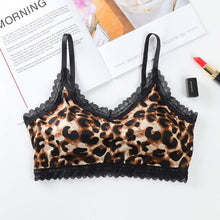 Load image into Gallery viewer, Ladies Sexy Leopard Print Sports Bra Underwire Bra