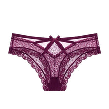 Load image into Gallery viewer, TERMEZY Sexy Women Panty Lace Briefs Transparent Low-waist Panties Briefs Hollow Out Underwear G-String Lingerie Ladies Underpants Intimates