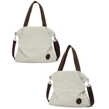 Load image into Gallery viewer, Shoulder Bag Women Corduroy Canvas Tote Foldable Reusable sDhopping Bags Beach Bag CODE