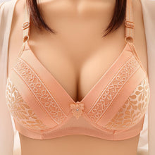 Load image into Gallery viewer, Large Size Women's Bra Without Steel Ring Adjustment Fashionable Luxury Thin Underwear