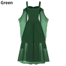 Load image into Gallery viewer, Halloween Dress Masquerade Gothic Victorian Maxi Dress Vintage Lace-up Dress Stylish Cosplay Ball Gown Halloween Costume Medieval Butterfly Sleeve