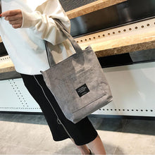 Load image into Gallery viewer, Women Corduroy Zipper Shoulder Bags