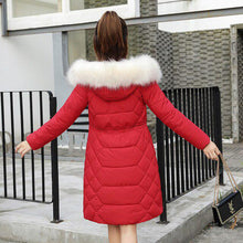 Load image into Gallery viewer, Winter Coat Long Casual Fur Thick Warm Hooded Jacket