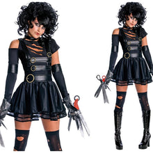 Load image into Gallery viewer, Movie Edward Scissorhands Cosplay Costumes for Adult Women Halloween Party Disguise Female Fancy Dress Role Play Games Wear