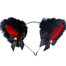 Load image into Gallery viewer, Beautiful Masquerade Halloween Cat Ears Headwear Cosplay Cat Ear Anime Party Costume Bell Headwear Headband Hair Accessories