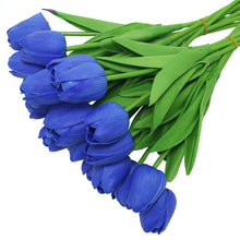 Load image into Gallery viewer, Artificial Tulip Flowers Mini Tulip Flowers Fakes Flowers Real Wedding Flowers Wedding Banquet Bridal Home Decor Valentines Day