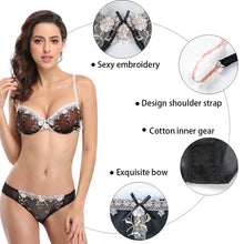 Load image into Gallery viewer, Varsbaby Sexy Embroidery Bra Set for Women