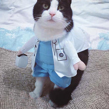 Load image into Gallery viewer, Pet Halloween Costume Dog Cat Doctor Clothing Funny Cosplay Outfit Uniform