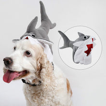 Load image into Gallery viewer, Shark Design Dog Cat Puppy Hat Halloween Cosplay Cap Mane Pet Costume Fashion Pet Hats Warm and Cute