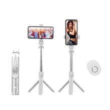 Load image into Gallery viewer, Tabletop Tripod Extender Selfie Stick For Iphone Integrated Universal Phone Holder BT Remote