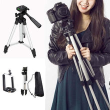 Load image into Gallery viewer, Aluminum Professional Telescapico Camera Tripod Stand Holder For Digital Camera Camcorder