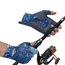Load image into Gallery viewer, Summer New Fishing Gloves Exposed Five-Finger Lycra Transfer Lure Gloves