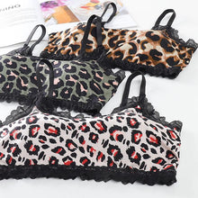 Load image into Gallery viewer, Ladies Sexy Leopard Print Sports Bra Underwire Bra