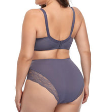 Load image into Gallery viewer, Floral Lace Lingeries For Women Plus Size Bra Set D Cup XL 2XL 3XL 4XL 5XL 6XL Full Cup Bras And Ultra Thin Underpants