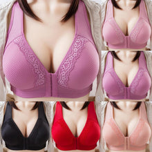Load image into Gallery viewer, Womens Solid Color Push Up Soft Bra Front Buckle Seamless Sexy Underwear