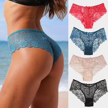 Load image into Gallery viewer, Embroidered Lace Panties Transparent Sexy Low Waist Underwear Ladies Girls Soft Breathable Briefs