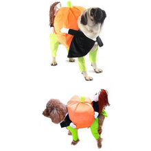 Load image into Gallery viewer, Pet Halloween Cosplay Clothes Funny Pumpkin Dog Costume for Small Dog