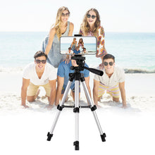 Load image into Gallery viewer, Mini Desktop Tripod Stand Aluminum Alloy 1/4 Inch Screw 21cm-65cm Adjustable Height With Remote Shu