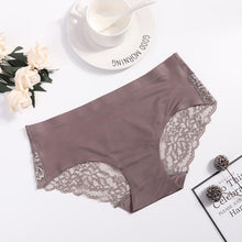 Load image into Gallery viewer, Sexy Lace Underpants Non-Trace Underwear Thin And Light Breathable Ice Silk Briefs Exquisite Panties