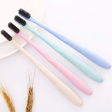 Load image into Gallery viewer, Toothbrush 10pcs Wheat Straw Environmentally Friendly Bamboo Charcoal Toothbrushes Toothbrushes with