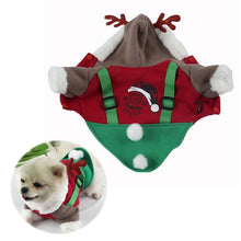 Load image into Gallery viewer, Warm Pet Puppy Clothes Cute Antlers Hoodies Christmas Halloween Cosplay Costume